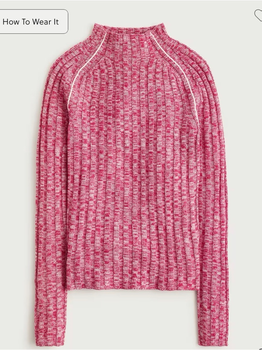 J. Crew Ribbed Mock-Neck Sweater Size Small